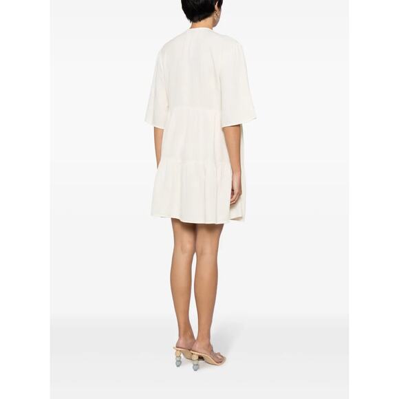 Rhode Magdalena Plissé Wraparound Minidress In Nurtural NWOT Sz:Small Ret$386. - Picture 5 of 10